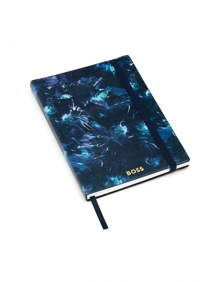 BOSS Notebook A5 Tie-dye Flower Navy Lined image 6