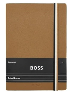 Boss A5 Iconic Camel Lined Notebook