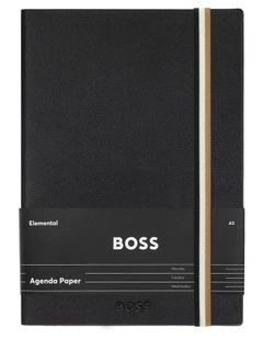 A5 Iconic Notebook in Black Agenda