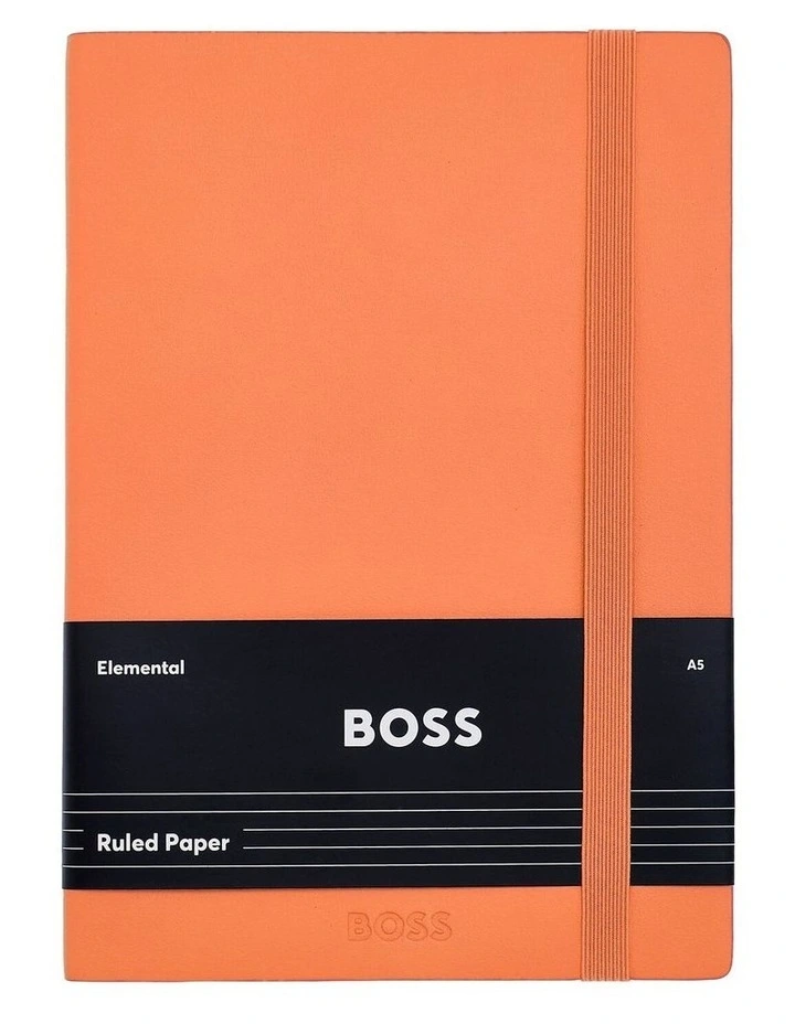 BOSS Notebook A5 Pastel Classic Light Orange Lined image 1