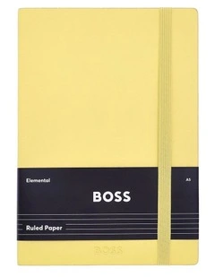 BOSS Notebook A5 Pastel Classic Light Yellow Lined