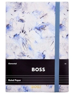 BOSS Notebook A5 Tie-dye Flower Violet Lined