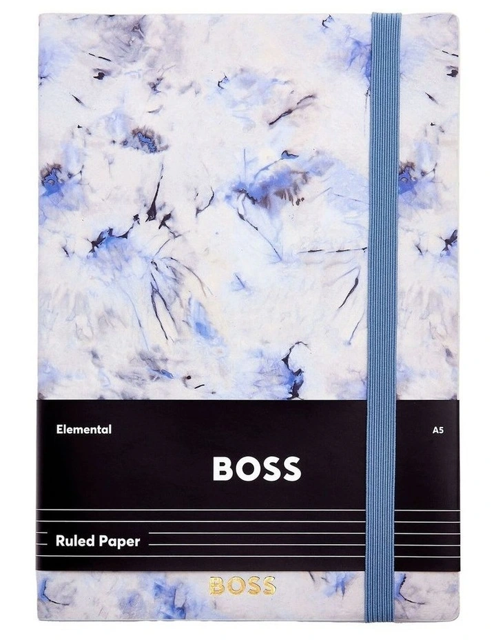 BOSS Notebook A5 Tie-dye Flower Violet Lined image 1