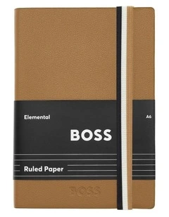 A6 Iconic Notebook in Camel Lined