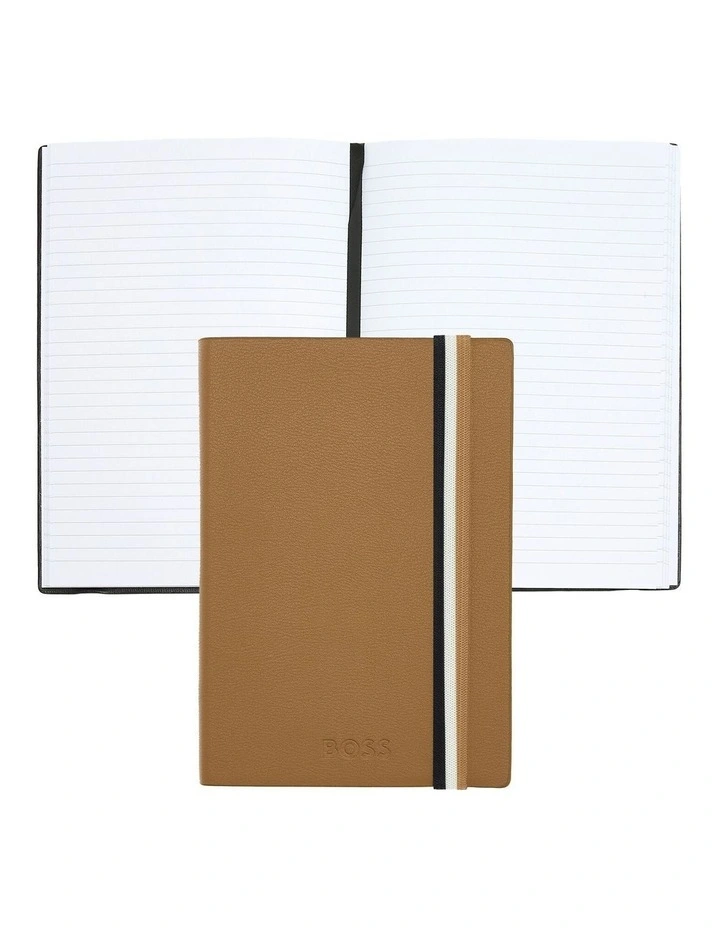 A6 Iconic Notebook in Camel Lined image 3