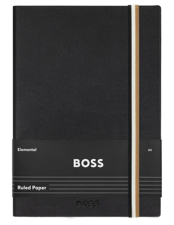 Boss Notebook A5 Iconic Black Lined image 1
