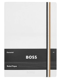 Iconic Lined Notebook A5 in White