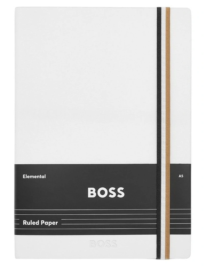 Iconic Lined Notebook A5 in White image 1