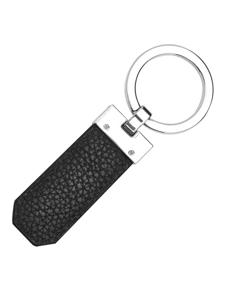 BOSS Key ring Classic Grained Black Leather image 2