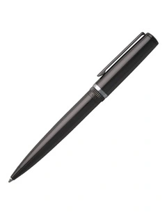 Hugo Boss - Ballpoint pen Gear Metal Dark Chrome