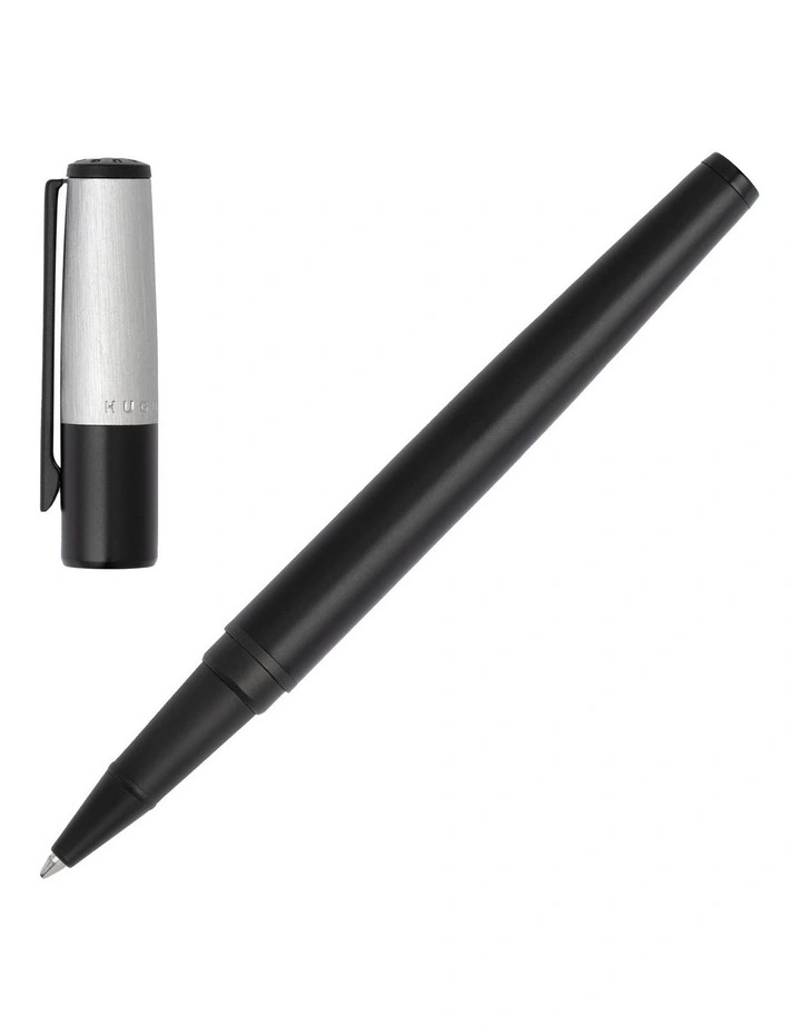 Hugo Boss Rollerball Pen Gear Minimal Black/Chrome image 1