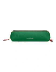 The Pencil Case in Emerald Lily