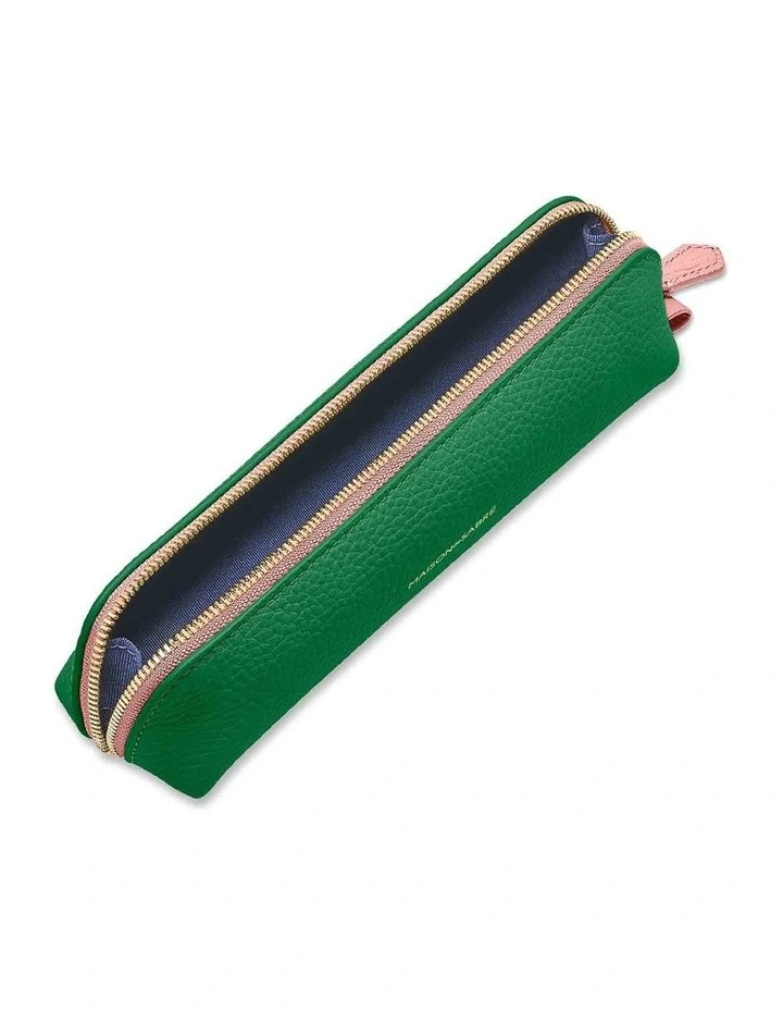 The Pencil Case in Emerald Lily image 2