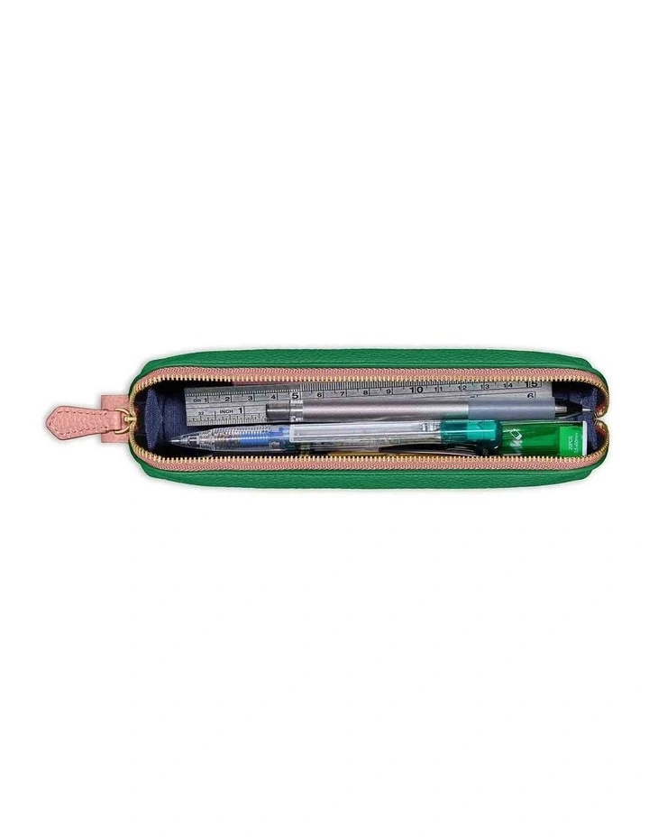 The Pencil Case in Emerald Lily image 5