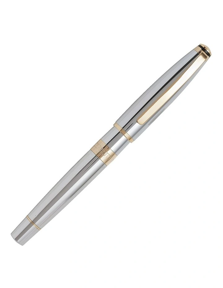 Bicolore Chrome/Gold Rollerball Pen image 3