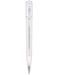 Cudworth White Textured Ballpoint Pen