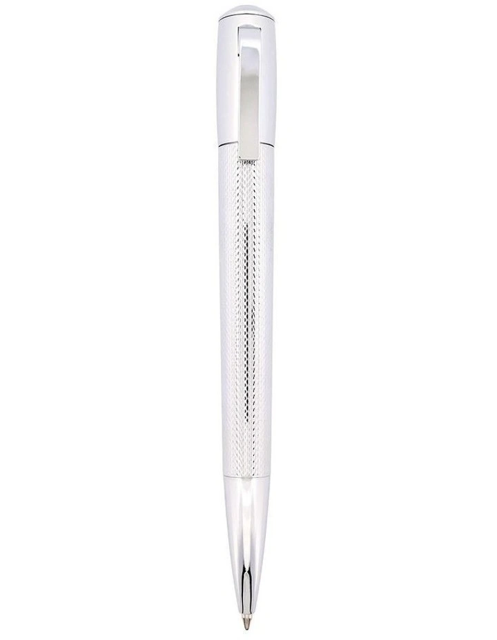 Cudworth White Textured Ballpoint Pen image 1