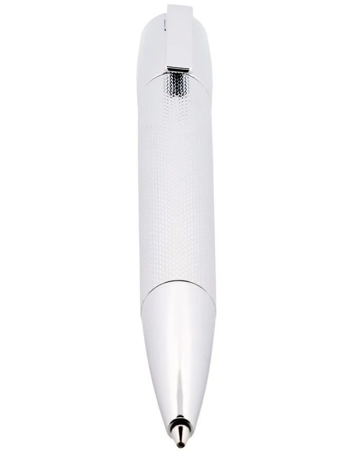 Cudworth White Textured Ballpoint Pen image 2