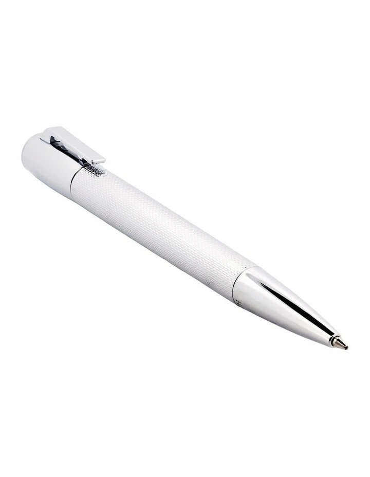 Cudworth White Textured Ballpoint Pen image 3