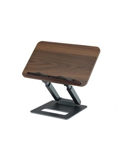 Artiss Book Stand Telescopic Book Holder with Page Clip Ergonomic Desktop Stands OAK