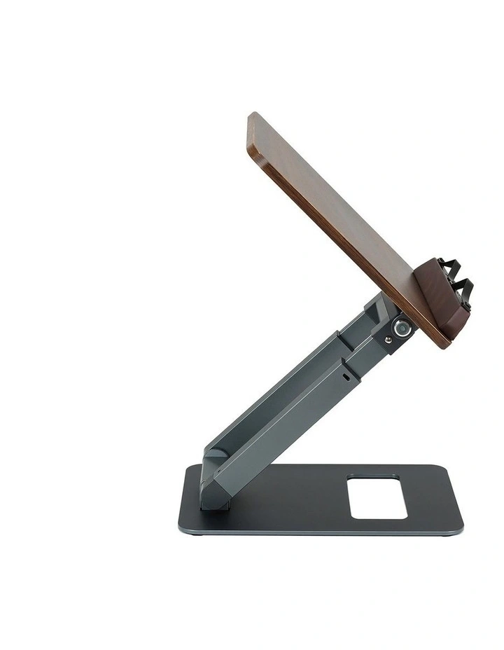 Artiss Book Stand Telescopic Book Holder with Page Clip Ergonomic Desktop Stands OAK image 3