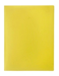 A4 Soft Touch Display Book for Paper/Documents Storage 12 Pockets Yellow