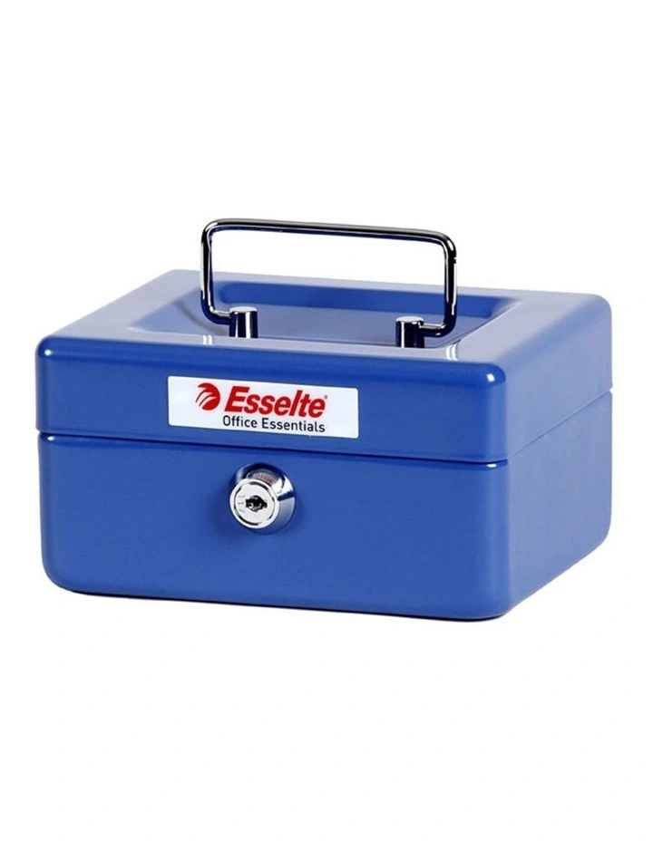 Cash/Money Box/Tin No6 Steel Blue image 1