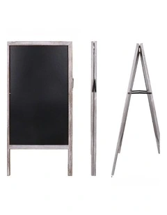 Grey Magnetic Double-Sided A-Frame Chalkboard for Indoor and Outdoor Use