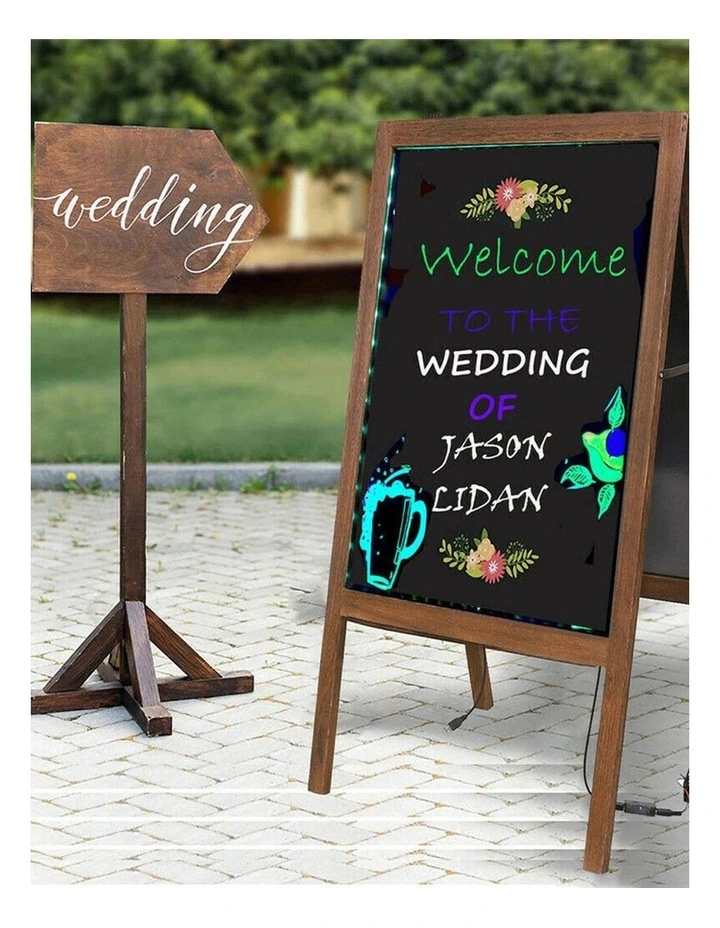 Double-Sided LED Writing Board with 16 Colors & Flashing Modes image 3