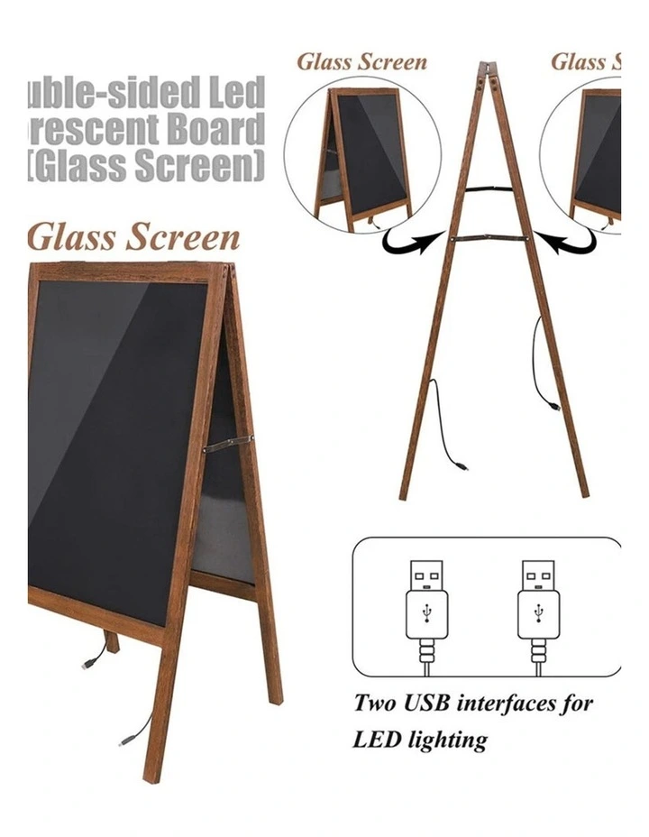 Double-Sided LED Writing Board with 16 Colors & Flashing Modes image 6