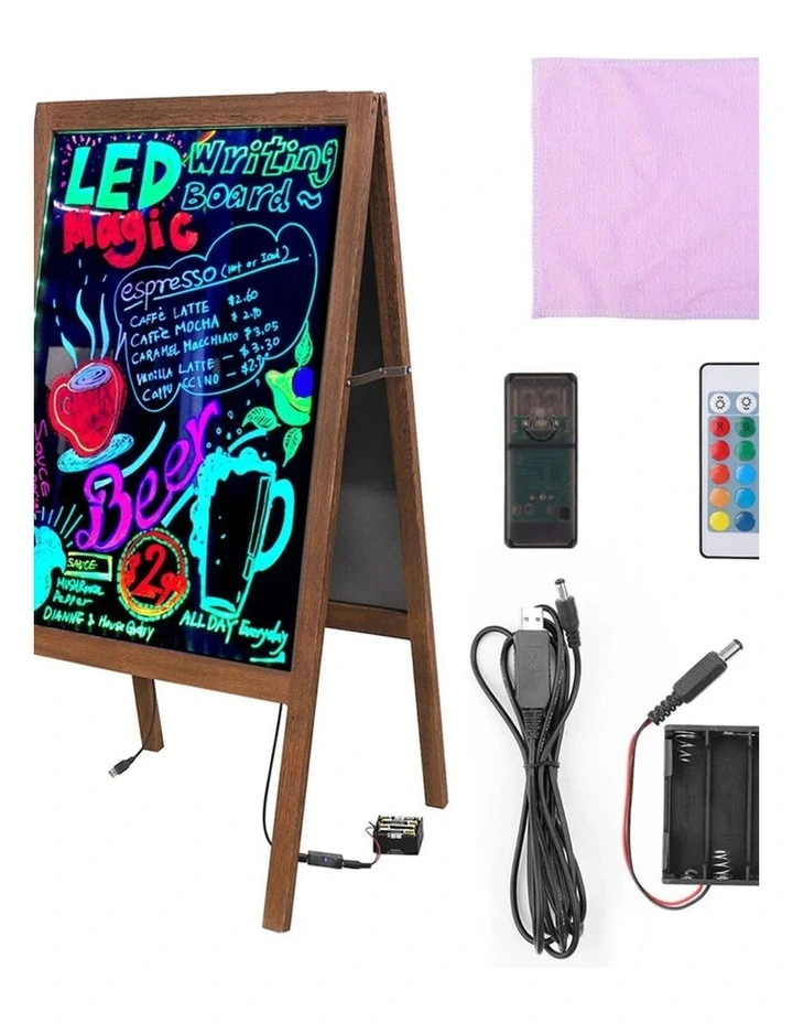 Double-Sided LED Writing Board with 16 Colors & Flashing Modes image 7