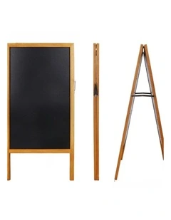 Wooden Double-Sided Chalkboard Sign with Large Magnetic Surface for Indoor & Outdoor