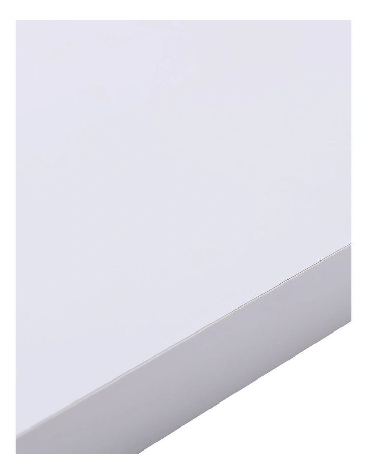 Takara Seiso Curved Corner Floating Wall Shelves Display Rack (Set of 3) in White image 5
