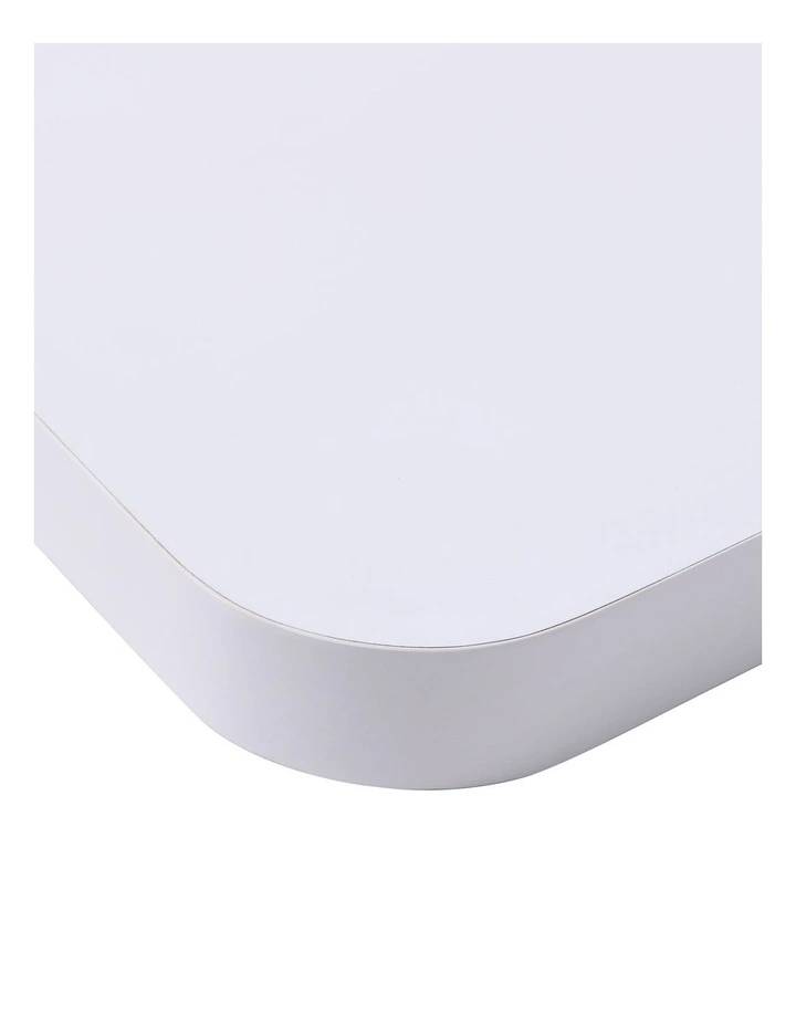 Takara Seiso Curved Corner Floating Wall Shelves Display Rack (Set of 3) in White image 6