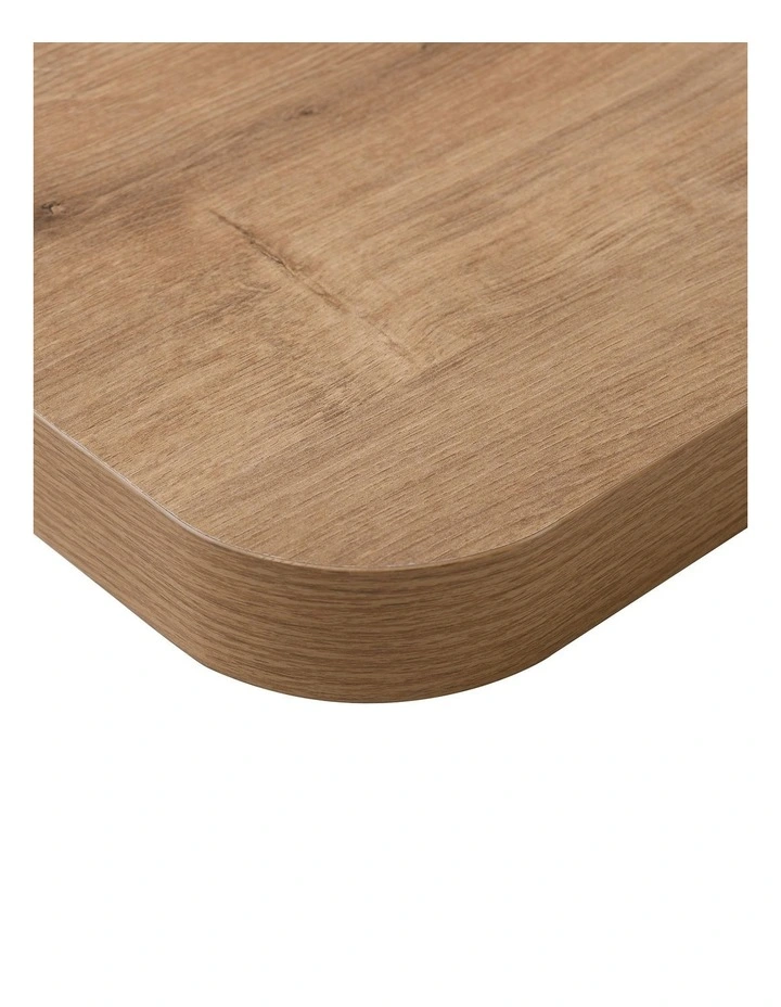 Takara Seiso Curved Corner Floating Wall Shelves Display Rack (Set of 3) in Honey Oak image 6