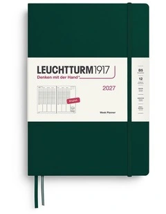Week Planner Composition (B5) 2027, Forest Green