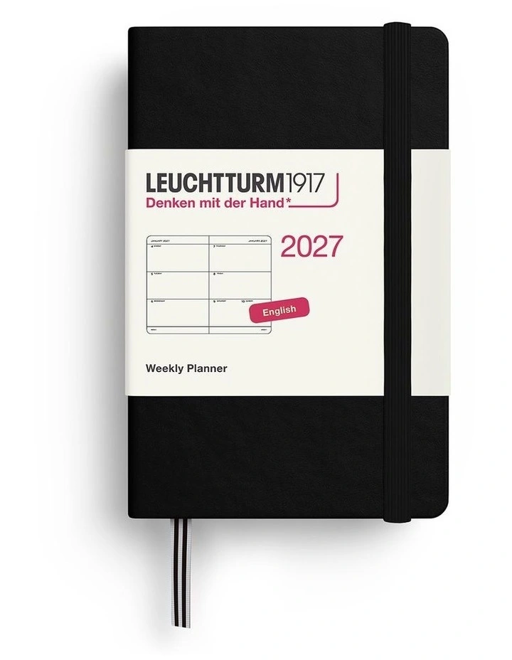 Weekly Planner Mini (A7) 2027, Black image 1