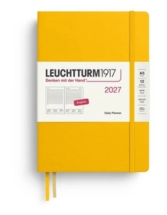 Daily Planner Medium (A5) 2027, Ruled, Sunflower