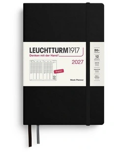 Week Planner Paperback (B6 ) 2027, Black