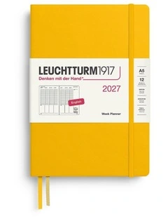 Week Planner Medium (A5) 2027, Sunflower