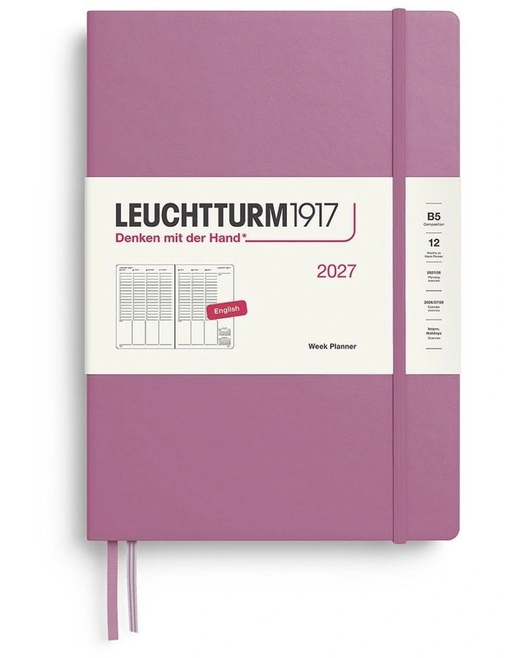 Week Planner Composition (B5) 2027, Dusty Rose image 1