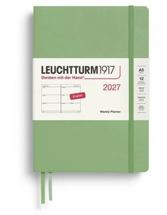 Weekly Planner Medium (A5) 2027, Sage