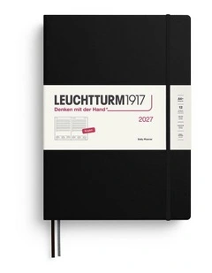 Daily Planner Master (A4 ) 2027, Ruled, Black