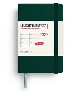 Weekly Planner Mini (A7) 2027, Forest Green