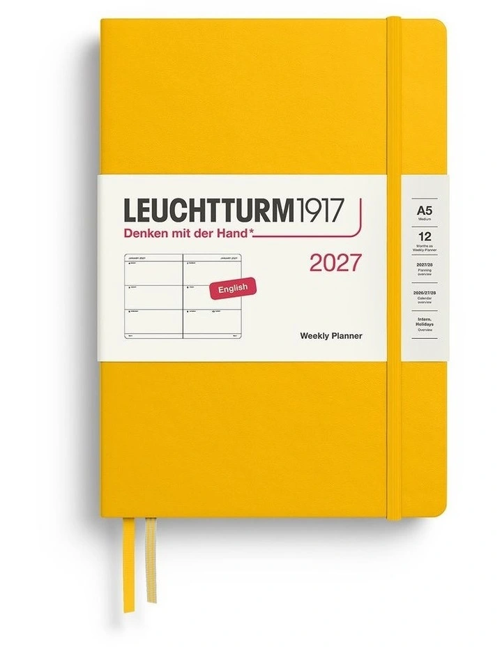 Weekly Planner Medium (A5) 2027, Sunflower image 1