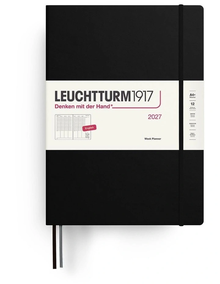 Week Planner Master (A4 ) 2027, Black image 1