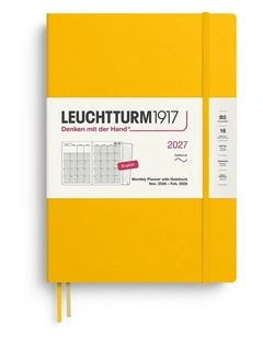 Monthly Planner & Notebook Composition (B5) 2027, 16 Months, Softcover, Sunflower