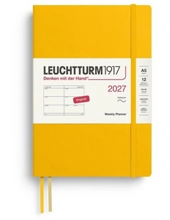Weekly Planner Medium (A5) 2027, Softcover, Sunflower