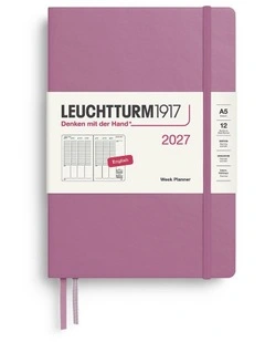 Week Planner Medium (A5) 2027, Dusty Rose