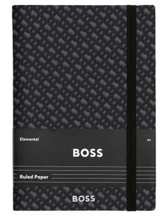BOSS Notebook A5 Monogram Grey Lined